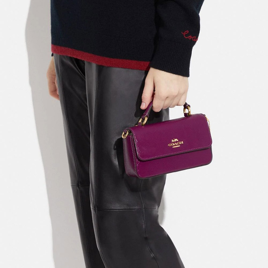 Túi Đeo Chéo Nữ Coach Mini Josie Top Handle Crossbody CE630 Màu Tím