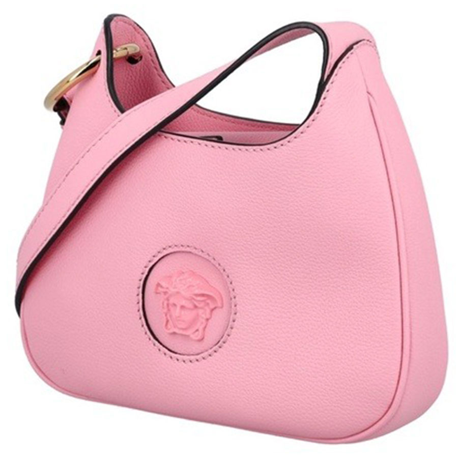 Túi Xách Versace La Medusa Small Leather Hobo Bag Màu Hồng