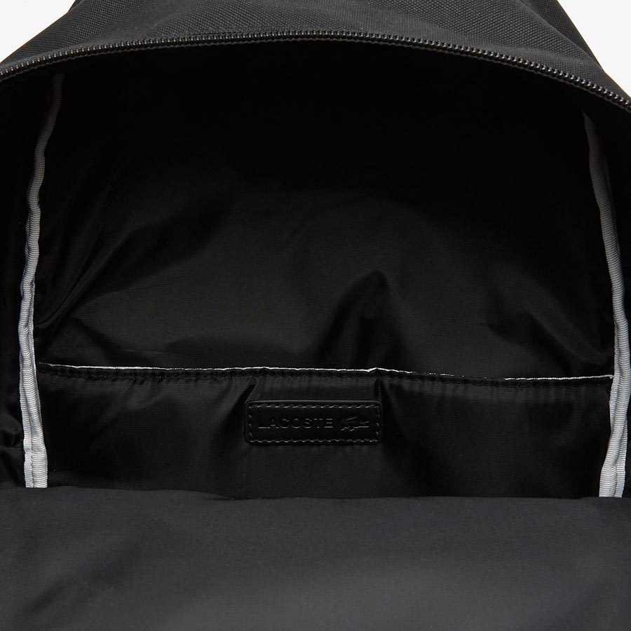 Balo Lacoste Unisex Contrast Inscription Backpack NH4044NZ Màu Đen