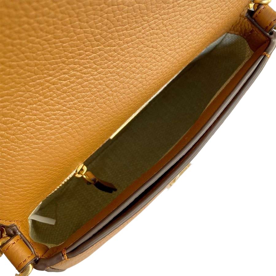 Túi Đeo Chéo Tory Burch Britten Embossed Convertible Crossbody Bag Màu Nâu