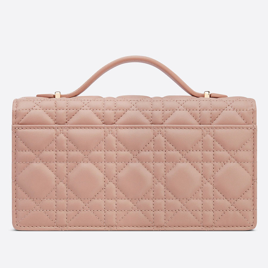 Túi Xách Dior Pochette Lady Con Asa Superior Màu Hồng Nude