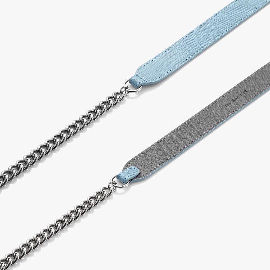 Túi Đeo Chéo Nữ Find Kapoor Pingo Bag 20 Lizard Chain Set FBPG20ZCASB Màu Xanh Blue