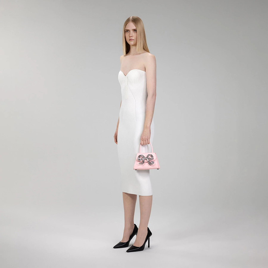 Túi Xách Self-Portrait Mini In Light Pink With Diamanté 301 LIGHT PINK Màu Hồng