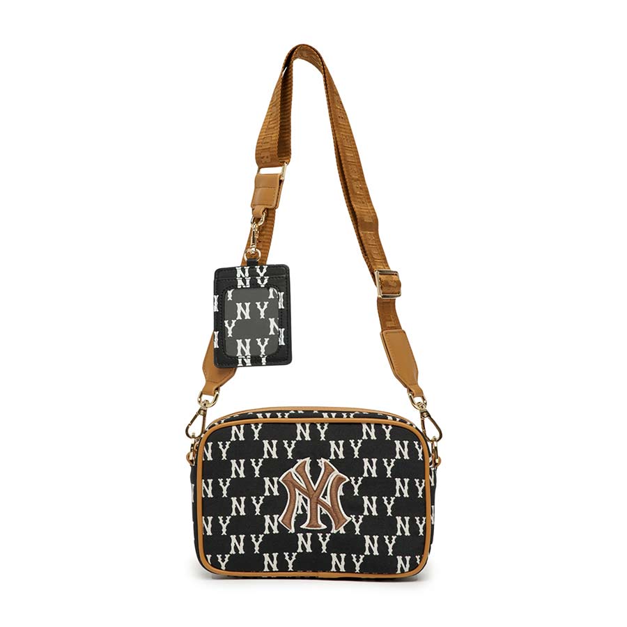 Túi Đeo Chéo Trẻ Em MLB Jacquard Monogram New York Yankees 7ACRM023N-50BKS Màu Đen
