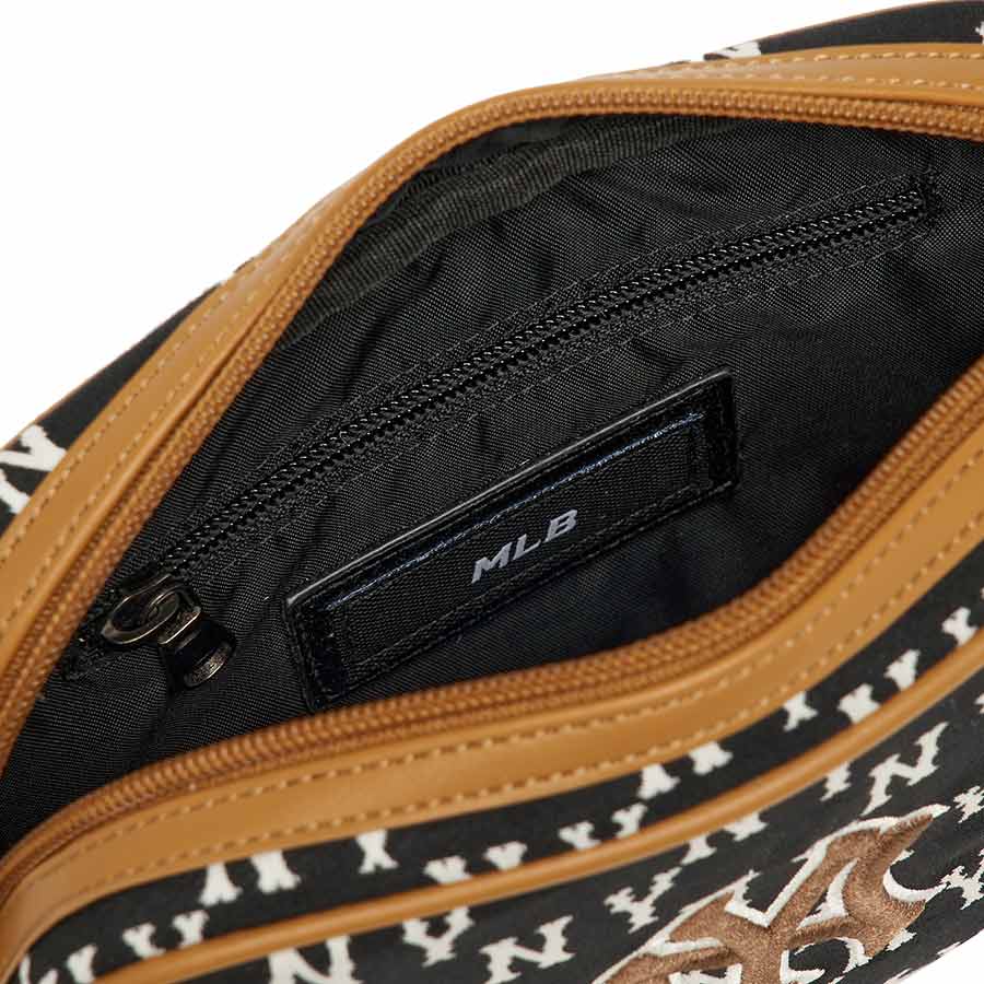 Túi Đeo Chéo Trẻ Em MLB Jacquard Monogram New York Yankees 7ACRM023N-50BKS Màu Đen