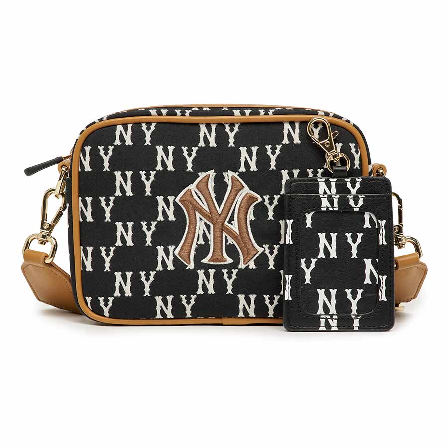 Túi Đeo Chéo Trẻ Em MLB Jacquard Monogram New York Yankees 7ACRM023N-50BKS Màu Đen