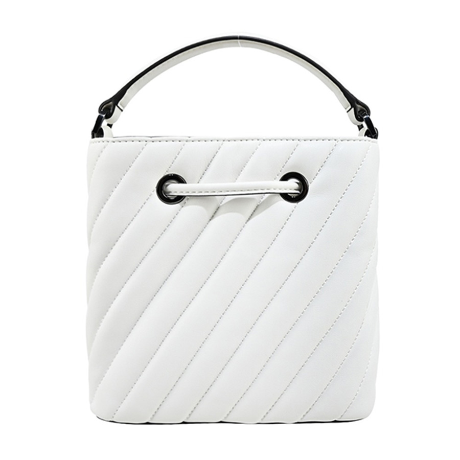 Túi Đeo Chéo Michael Kors MK Bucket Suri 35T0SU2C0U Màu Trắng Xích Bạc