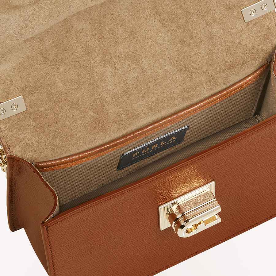 Túi Đeo Chéo Furla 1927 Crossbody Mini Cognac H Màu Nâu