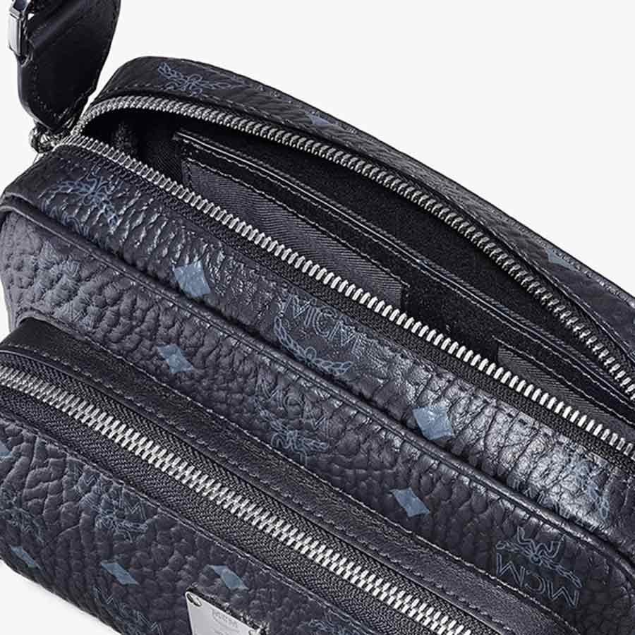 Túi Đeo Chéo MCM Aren Crossbody In Visetos MMRAAKC02BK001 Màu Đen