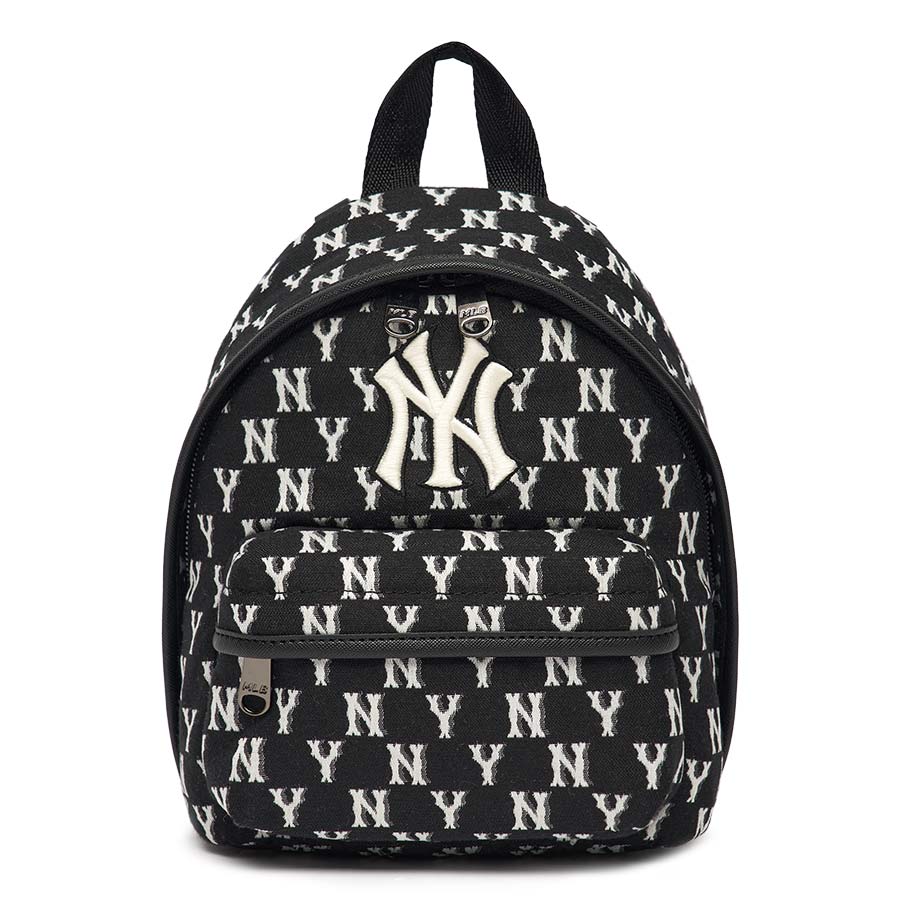 Balo MLB Classic Monogram Jacquard Mini Backpack New York Yankees 3ABKS012N-50BKS Màu Đen