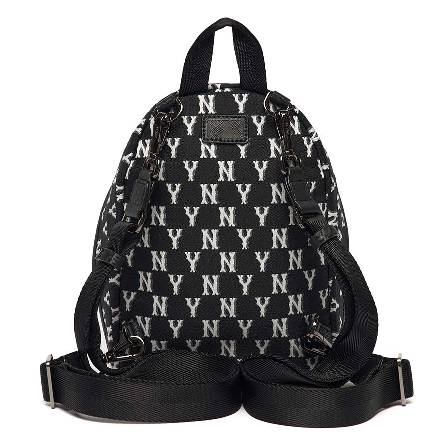 Balo MLB Classic Monogram Jacquard Mini Backpack New York Yankees 3ABKS012N-50BKS Màu Đen