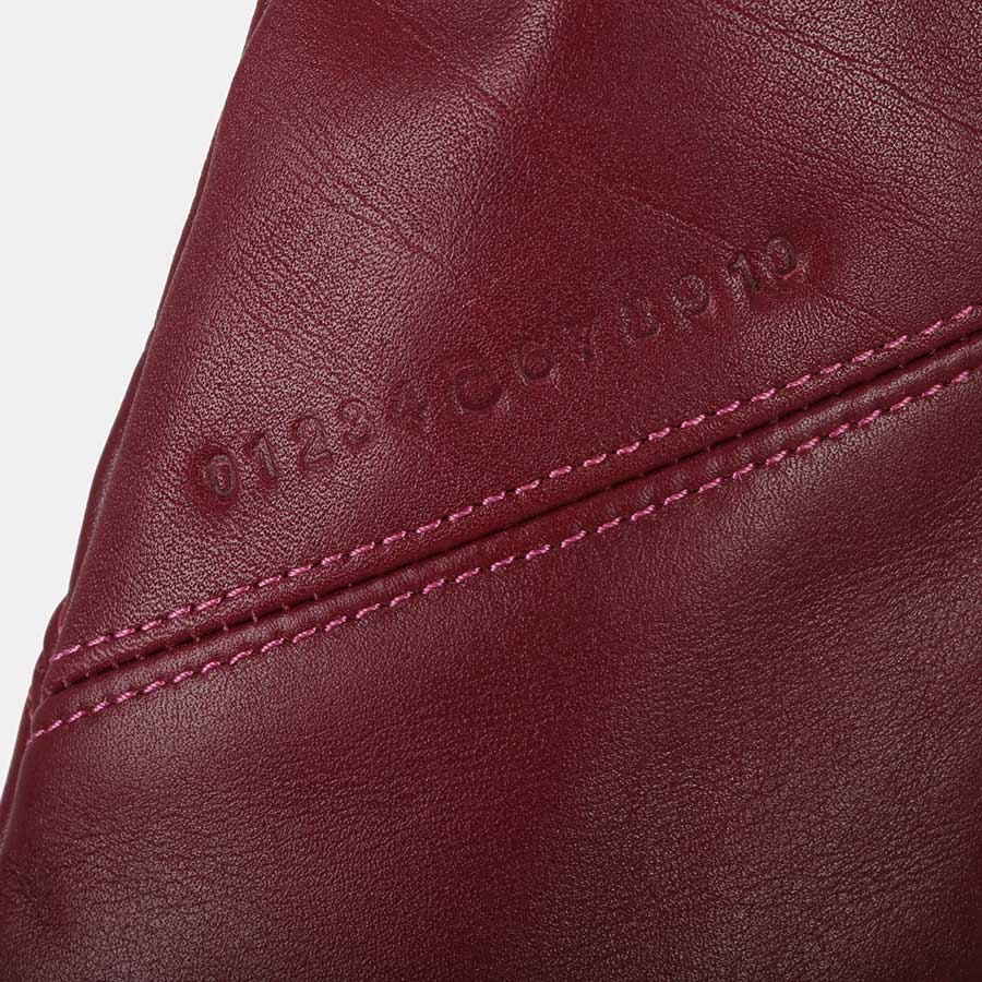 Túi Xách Chautfifth Raindrop (Da Thật) Màu Đỏ