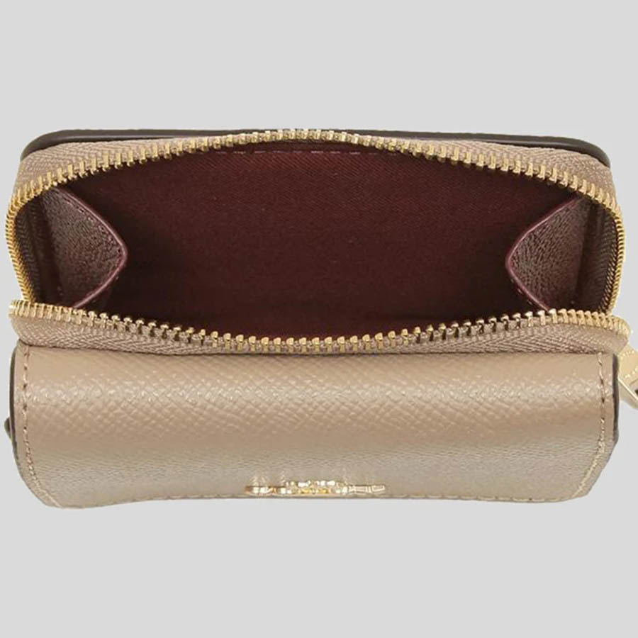 Ví Nữ Coach Small Trifold Wallet Màu Taupe