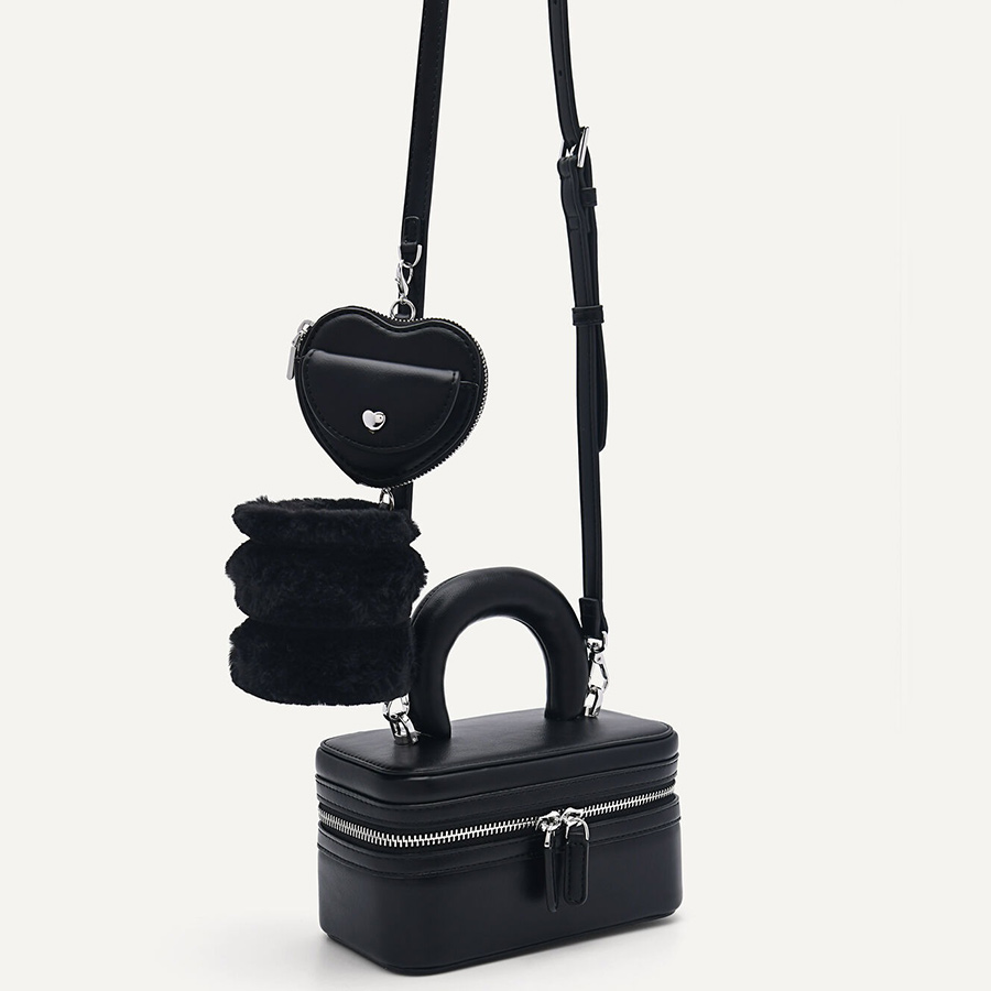 Túi Đeo Chéo Nữ Pedro Melody Shoulder Bag with Double Pouch PW2-75210137 Màu Đen