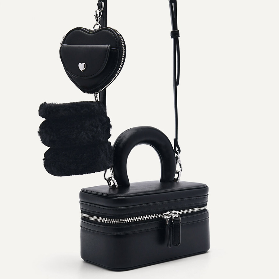 Túi Đeo Chéo Nữ Pedro Melody Shoulder Bag with Double Pouch PW2-75210137 Màu Đen