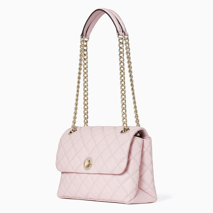 Túi Đeo Vai Kate Spade Natalia Flap Shoulder Bag Màu Hồng Nude