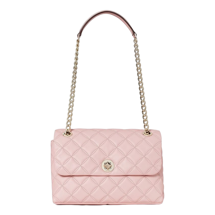 Túi Đeo Vai Kate Spade Natalia Flap Shoulder Bag Màu Hồng Nude