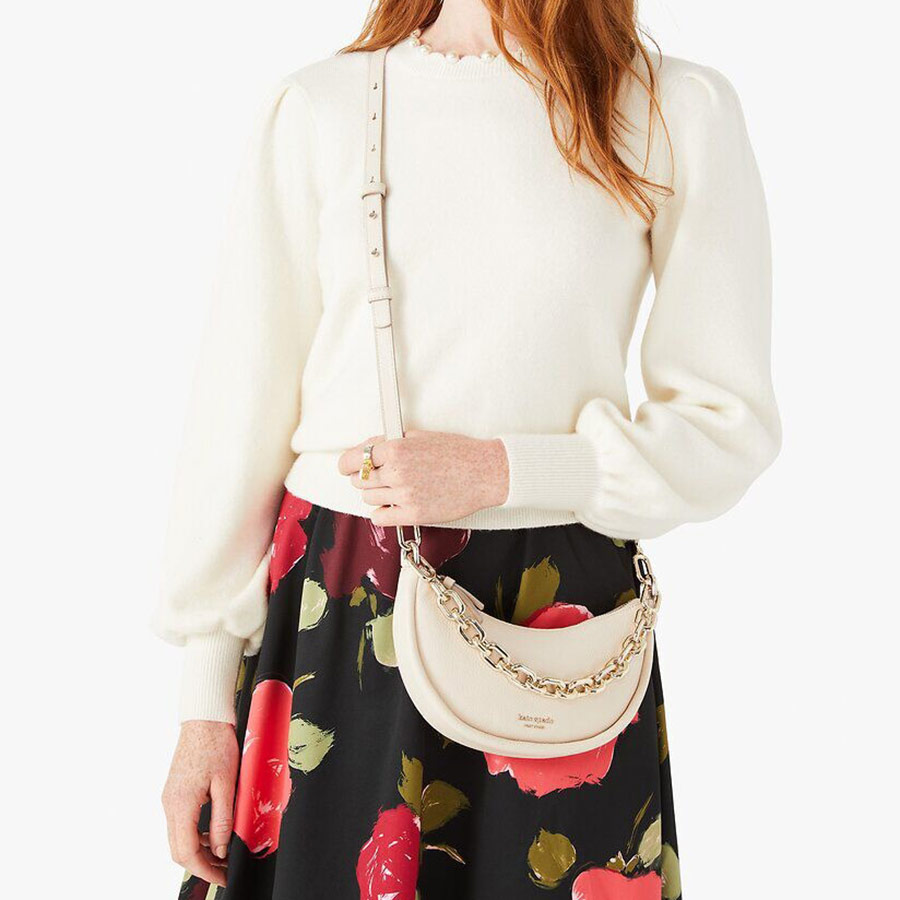 Túi Xách Kate Spade Smile Small Crossbody Bag K5514 Màu Kem