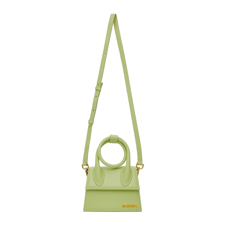 Túi Xách Tay Jacquemus La Montagne 'Le Chiquito Noeud' 221553F046019 Màu Xanh Bơ Size 18