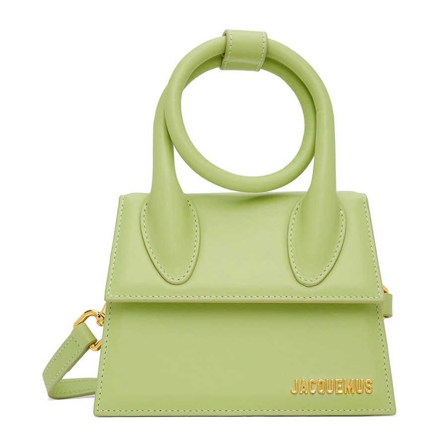 Túi Xách Tay Jacquemus La Montagne 'Le Chiquito Noeud' 221553F046019 Màu Xanh Bơ Size 18