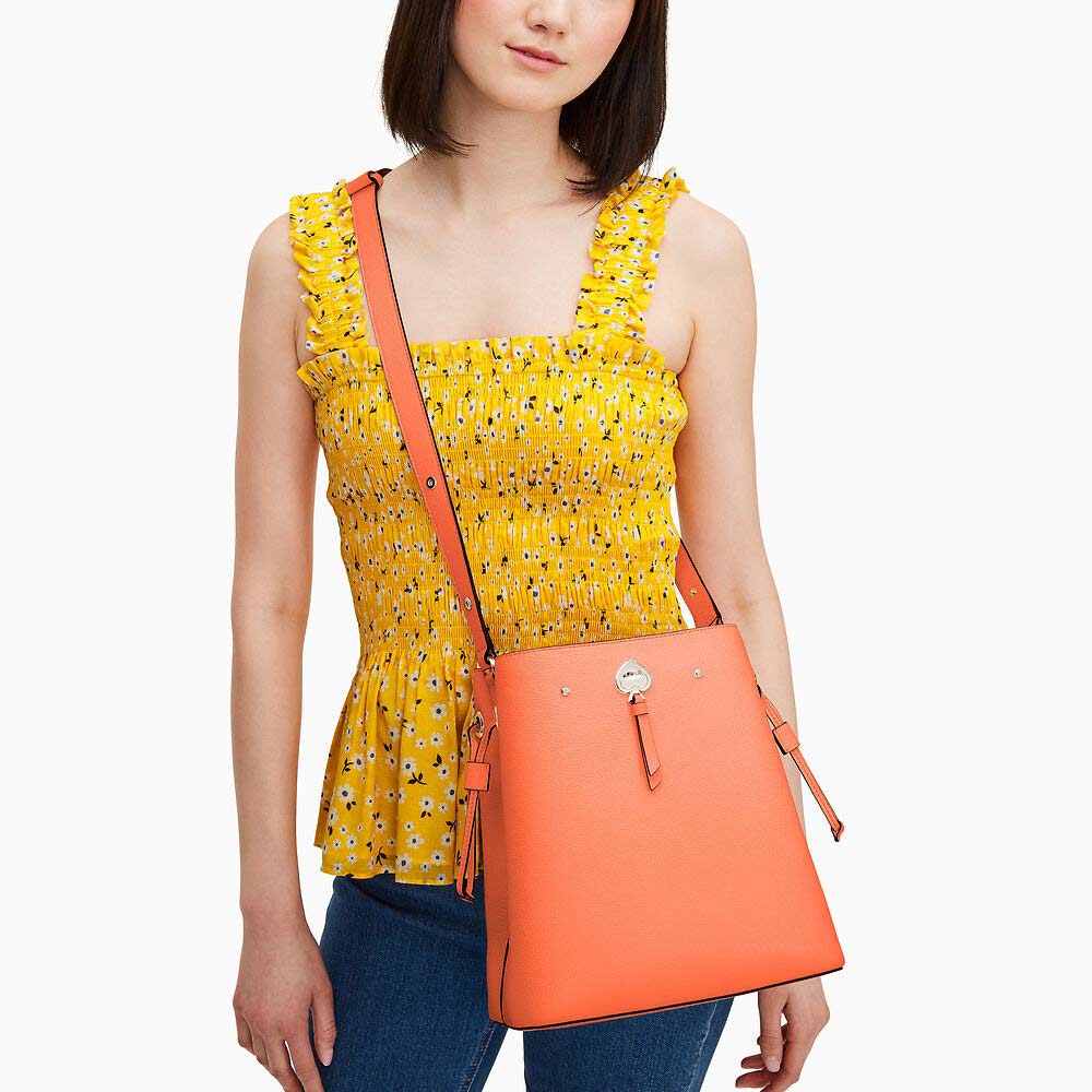 Túi Xách Kate Spade Marti Large Bucket Bag Melon Ball WKRU6827 Màu Cam Đào