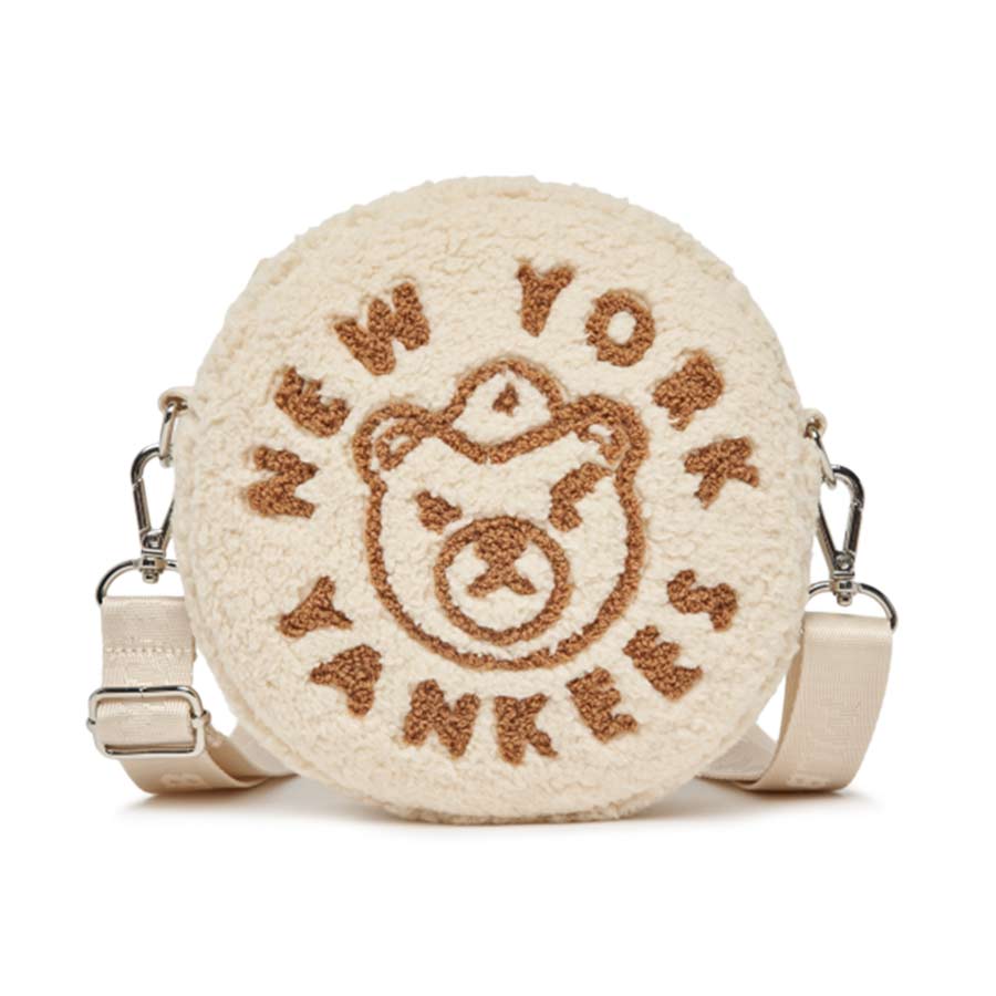 Túi Đeo Chéo Trẻ Em MLB Mega Bear New York Yankees 7ACRC0226-50BGL Màu Kem