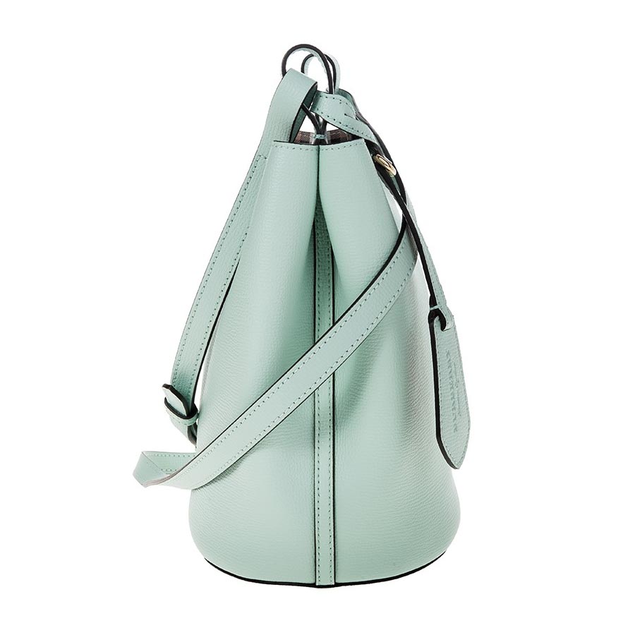 Túi Đeo Chéo Burberry Leather Crosssbody Bucket Bag Màu Xanh Mint