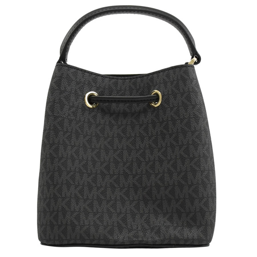 Túi Đeo Chéo Michael Kors MK Suri Mini Small Bucket Crossbody Bag Shoulder Signature Màu Đen Khuy Vàng