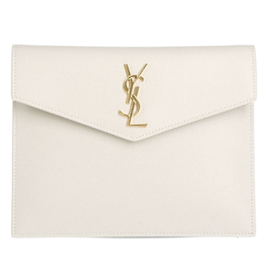 Túi Cầm Tay Nữ Yves Saint Laurent YSL Uptown Baby 565733 1GF0J 9207 Pouch Clutch Bag Màu Trắng