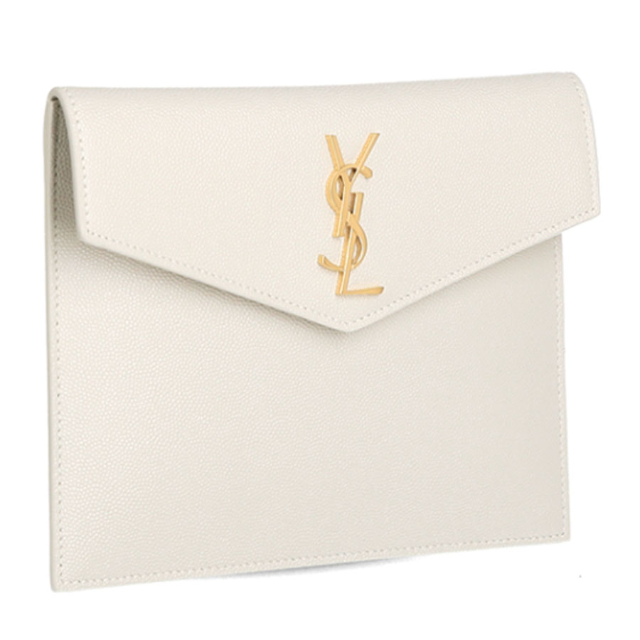 Túi Cầm Tay Nữ Yves Saint Laurent YSL Uptown Baby 565733 1GF0J 9207 Pouch Clutch Bag Màu Trắng