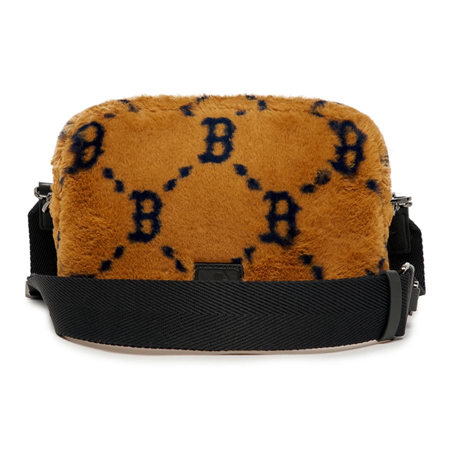 Túi Đeo Chéo MLB Dia Monogram Fur Cross Bag New York Yankees 3ACRM1026-43BGD Màu Nâu