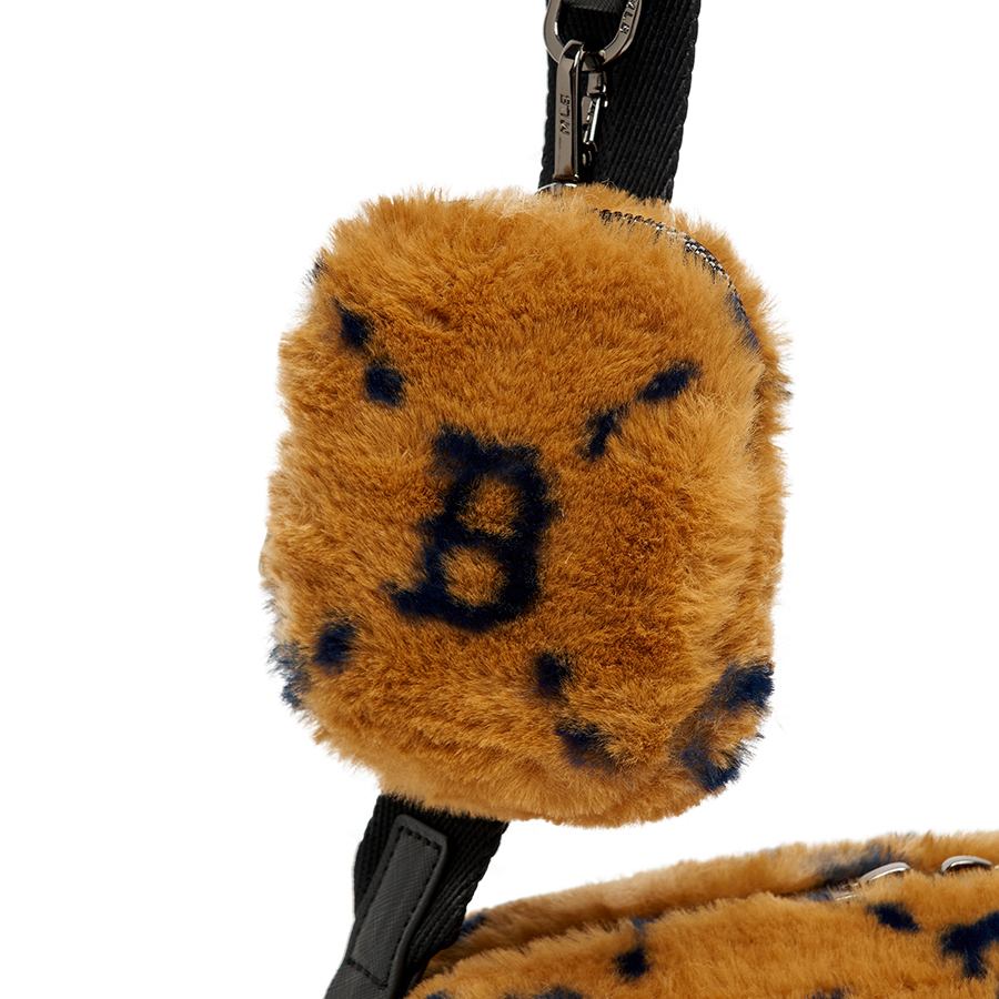 Túi Đeo Chéo MLB Dia Monogram Fur Cross Bag New York Yankees 3ACRM1026-43BGD Màu Nâu