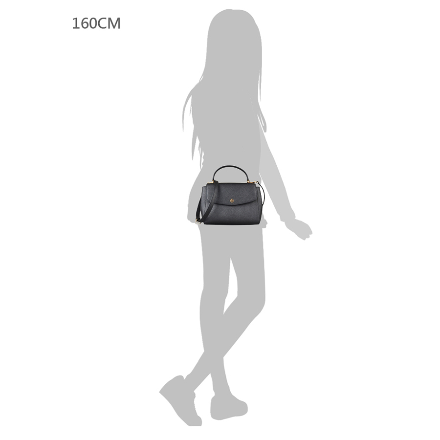 Túi Xách Tory Burch Emerson Gold Logo Crossbody Bag Màu Đen