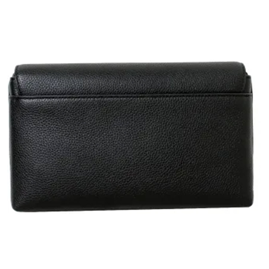 Túi Đeo Chéo Tory Burch Blake Flap 3D Logo Full Leather Flip Crop Crossbody Bag Màu Đen