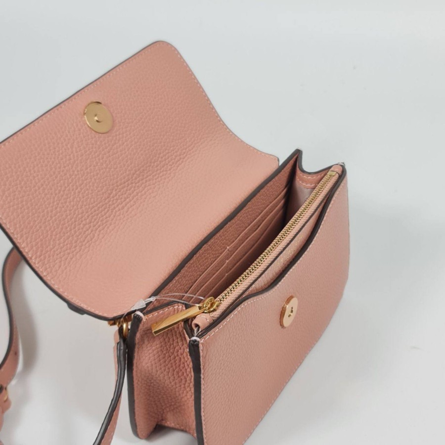 Túi Đeo Chéo Tory Burch TB Britten Mini Top Handle Chain Bag Arugula Màu Hồng Nhạt