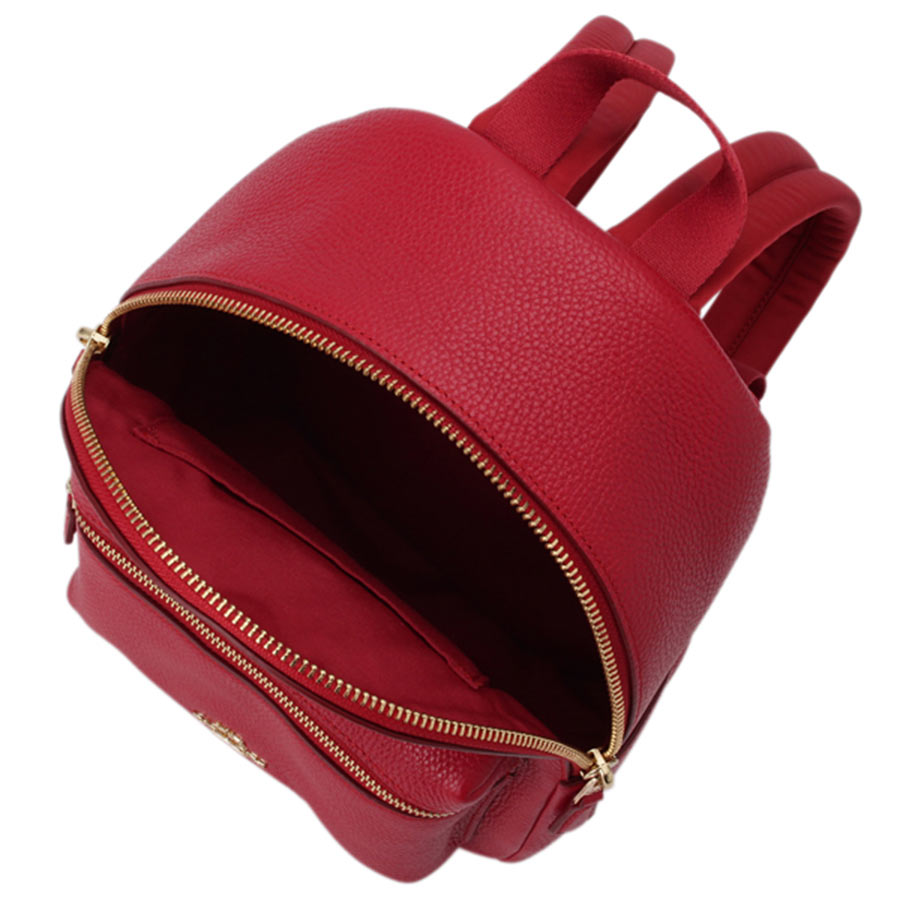 Balo Coach Mini Charlie Backpack In Pebble Leather Light Gold / True Red F38263 Màu Đỏ