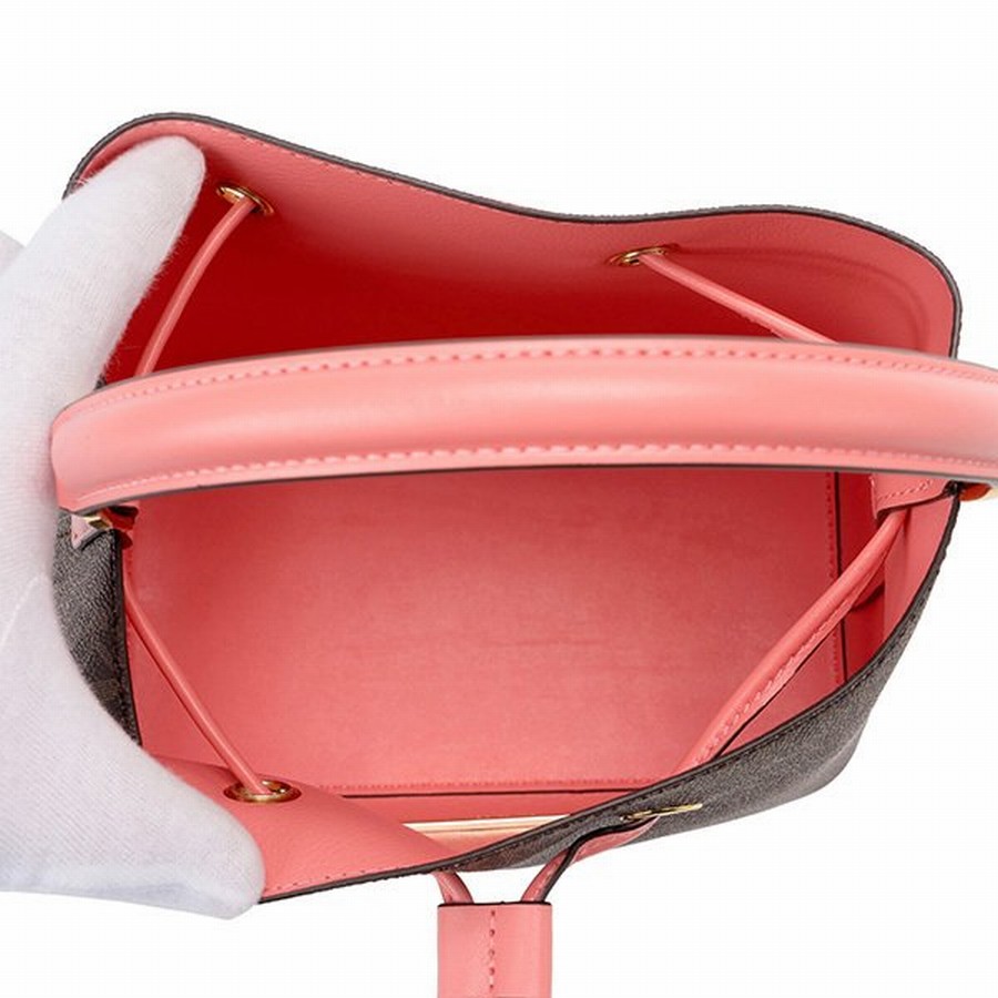 Túi Đeo Chéo Michael Kors MK Suri 35T0GU2C5B Powder Brush Pickpocket Signature Large Bucket Màu Nâu - Hồng Cam Size 22