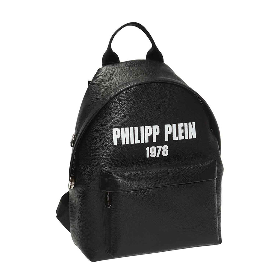 Balo Philipp Plein Men's Black PP1978 Elkskin Backpack F19A MBA0787 PLE053N 02 Màu Đen
