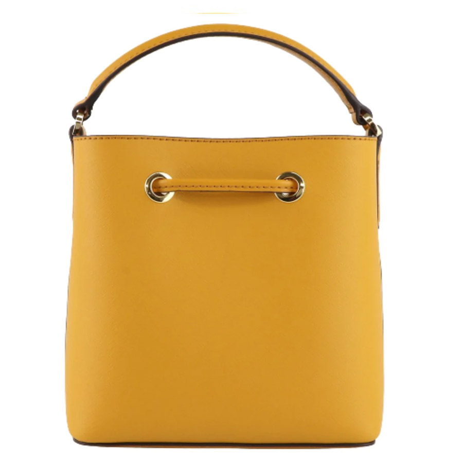 Túi Đeo Chéo Michael Kors MK Suri Small Saffiano Leather Bucket Crossbody Purse Bag Màu Vàng