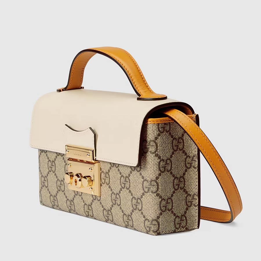 Túi Đeo Chéo Gucci Padlock Mini Bag Màu Trắng Be