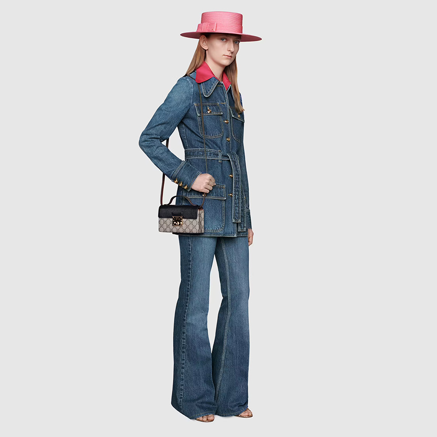 Túi Đeo Chéo Gucci Padlock Mini Bag Màu Đen