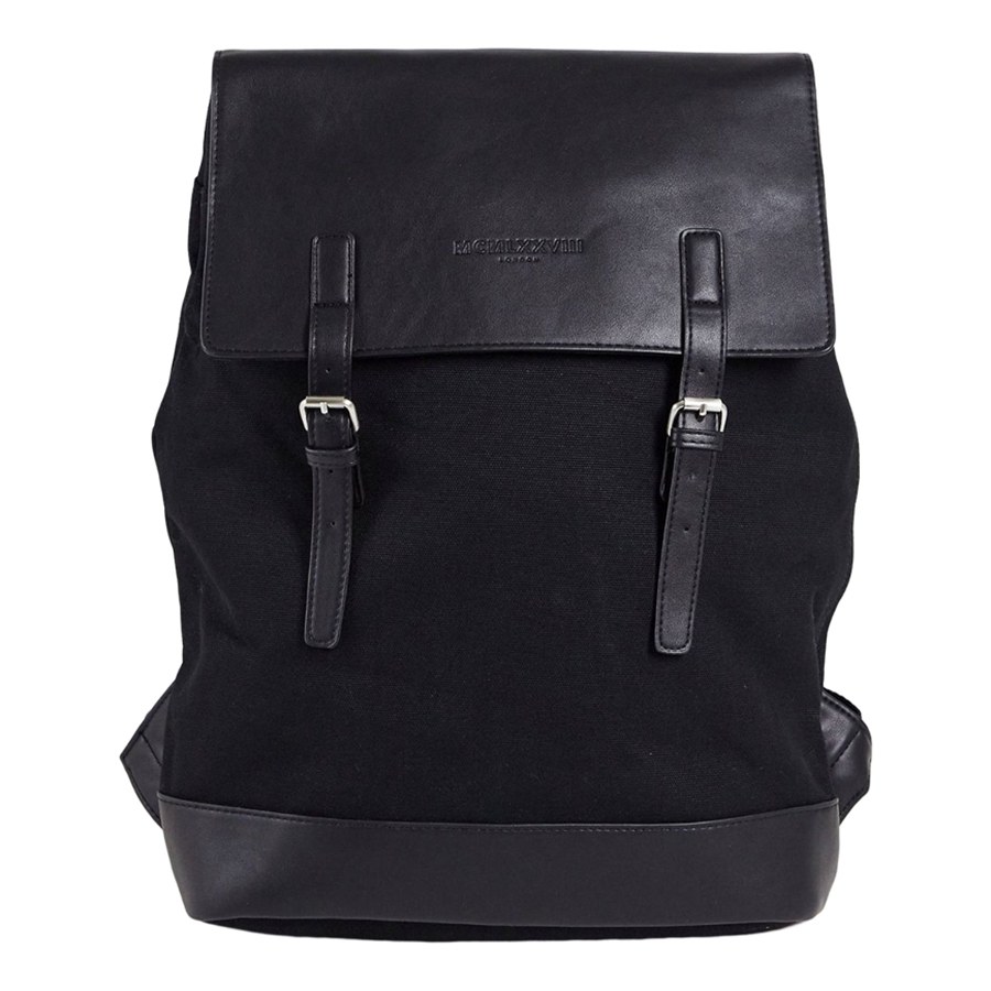 Balo Topman Canvas And Pu Rucksack In Black 2045420 Màu Đen