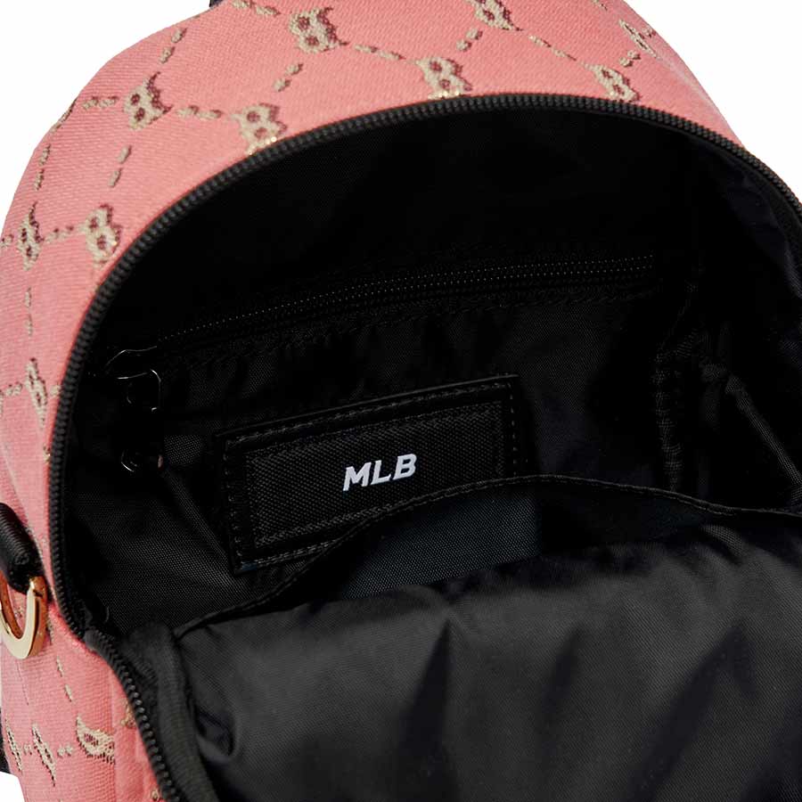 Balo Trẻ Em MLB Mini Diamond Monogram Jacquard Boston Red Sox 7ABKM032N-43COS Màu Hồng