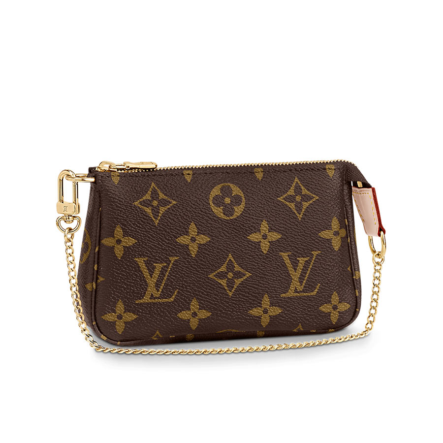 Túi Đeo Chéo Nữ Louis Vuitton LV Mini Pochette Accessoires M58009 Màu Nâu