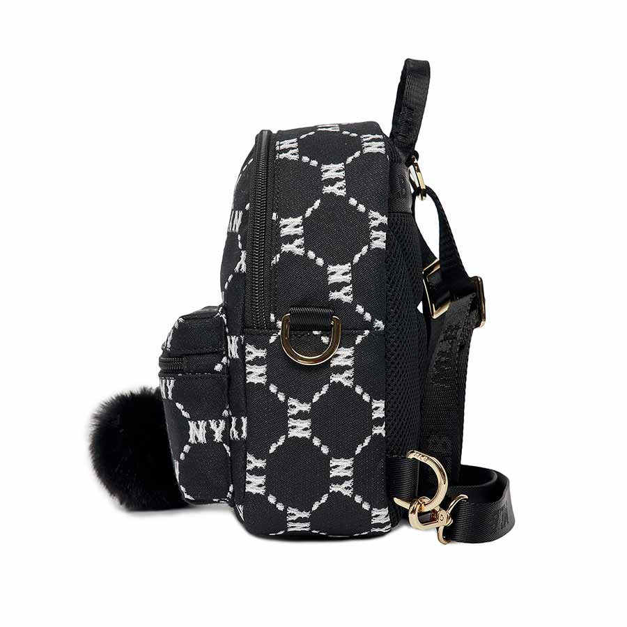 Balo Trẻ Em MLB Mini Diamond Monogram Jacquard New York Yankees 7ABKM032N-50BKS Màu Đen