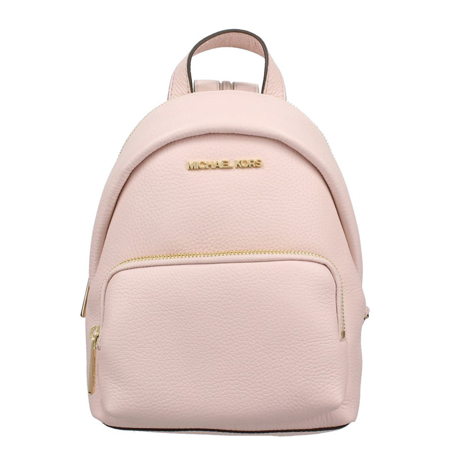 Balo Michael Kors MK Erin 35T0GERB5L Small Convertible Backpack Crossbody MK Leather In Powder Blush Màu Hồng