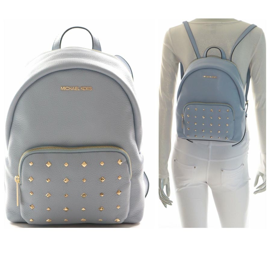 Balo Michael Kors MK Erin Studded Women's Bag - Pale Blue Màu Xanh Blue
