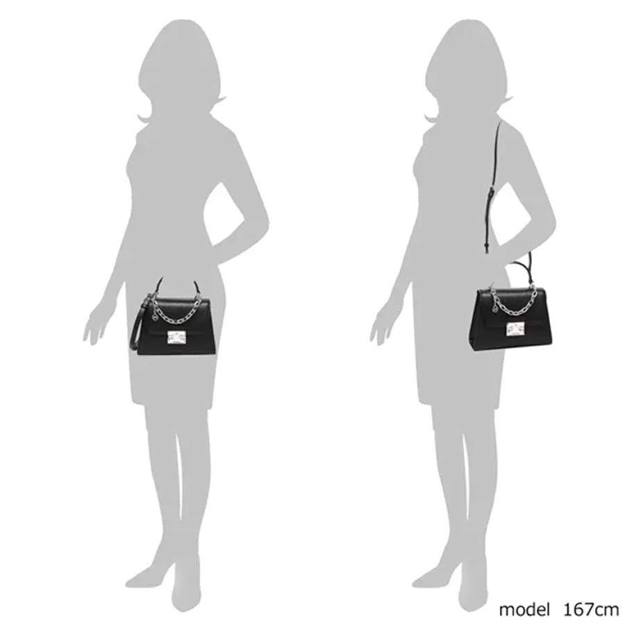 Túi Đeo Chéo Michael Kors MK Top Handle Trapezoid 35S2SNRS5L Màu Đen
