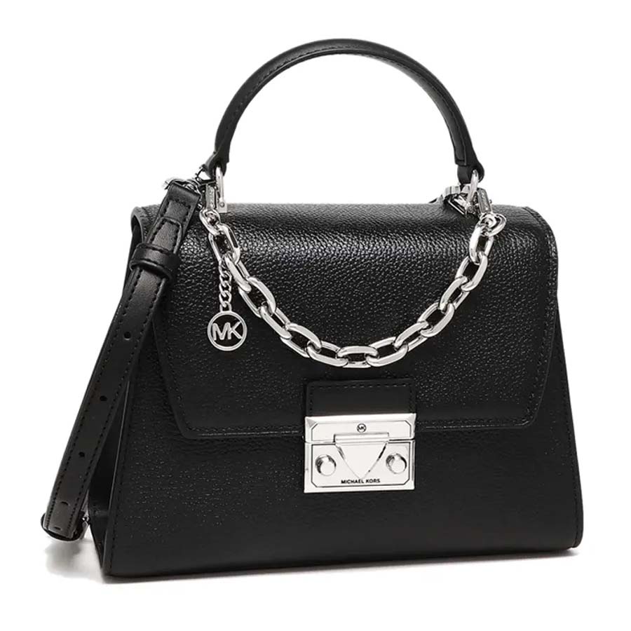 Túi Đeo Chéo Michael Kors MK Top Handle Trapezoid 35S2SNRS5L Màu Đen