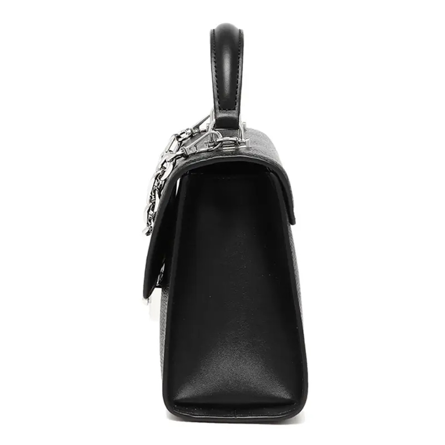 Túi Đeo Chéo Michael Kors MK Top Handle Trapezoid 35S2SNRS5L Màu Đen